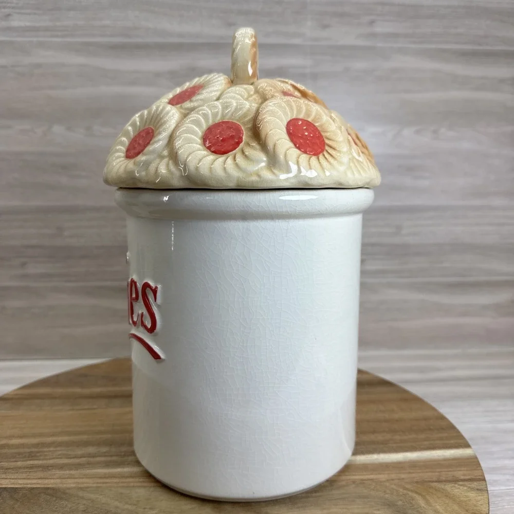 Munchtime by Himark COOKIES Vintage Porcelain Cookie Jar/Canister Japan